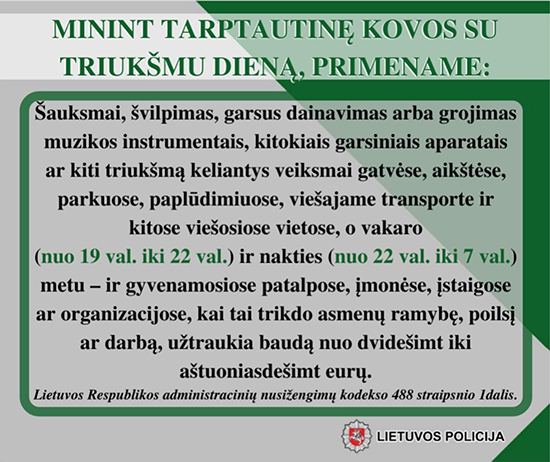 triuksmas prevencija