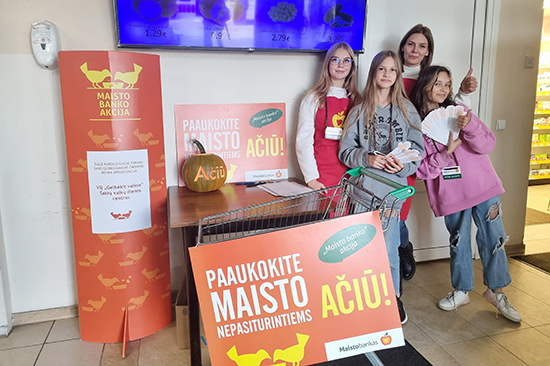 maisto bankas sypsenos