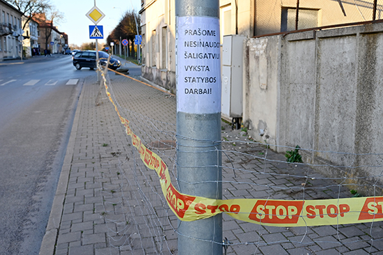 vyksta statybos