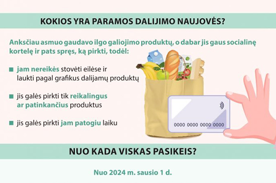 soc korteles nauja tvarka